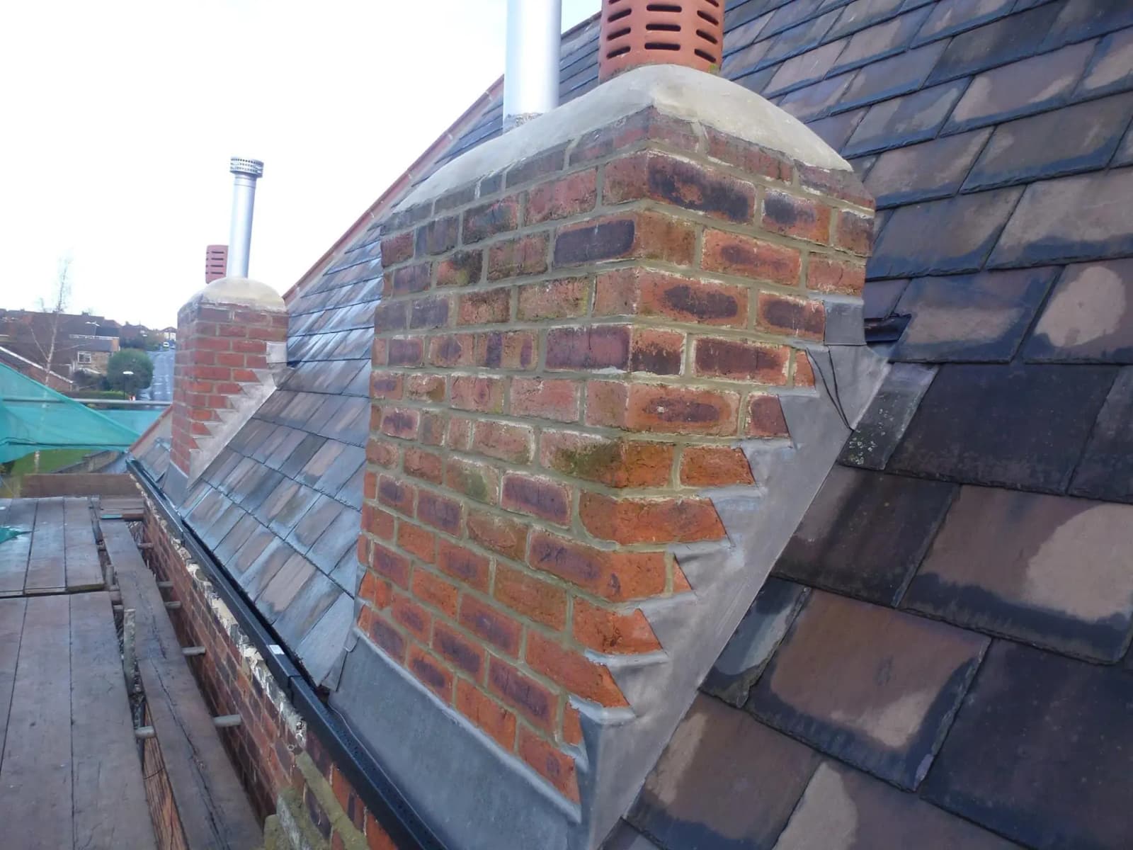 Leadwork done on chimney